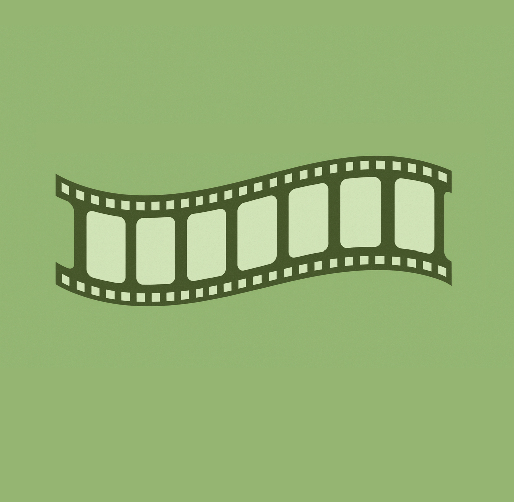 Illustration som visar en filmstripe. Syftet med bilden är att visa att projektet Tankar om natten tar fram en film om existentiell ensamhet.