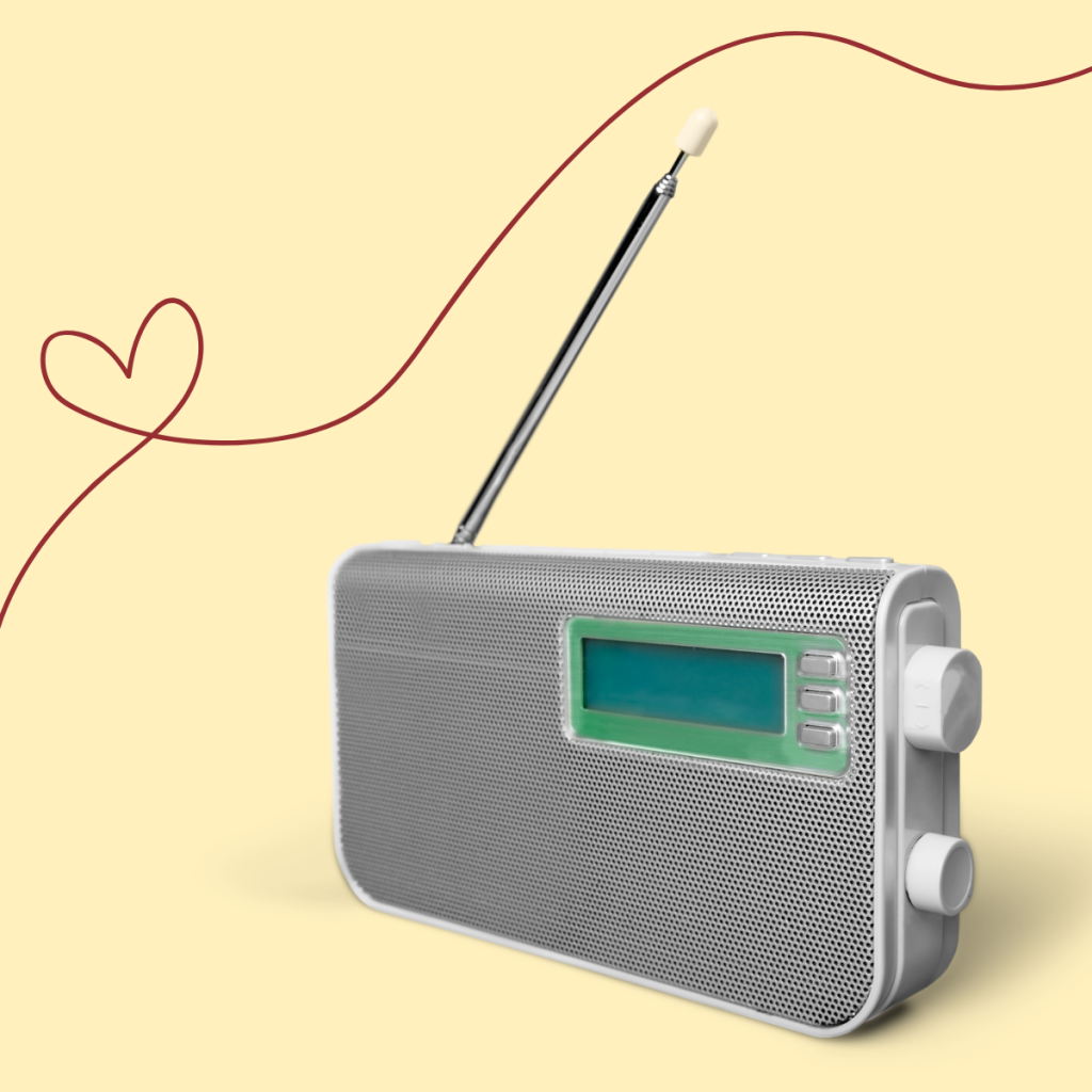 En bild på en radio