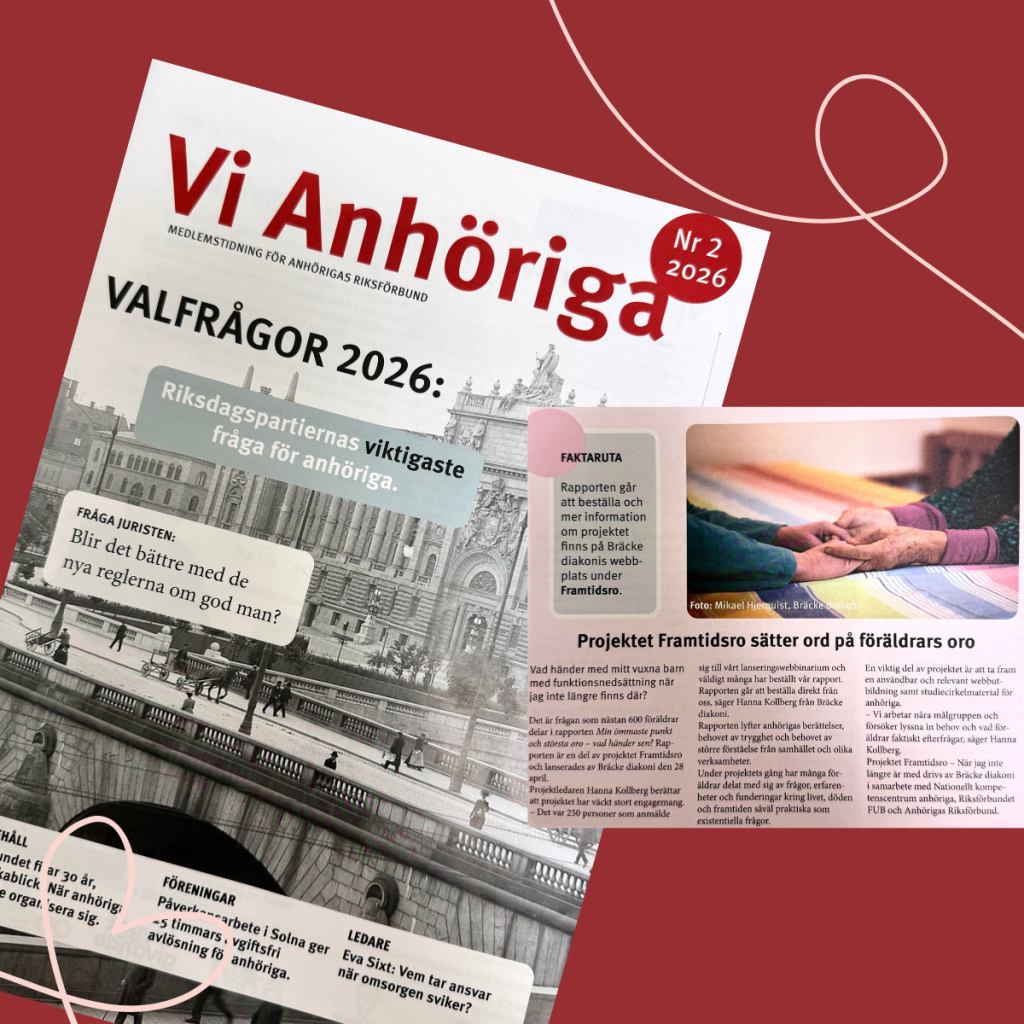 Bild på Anhörigas riksförbunds tidning